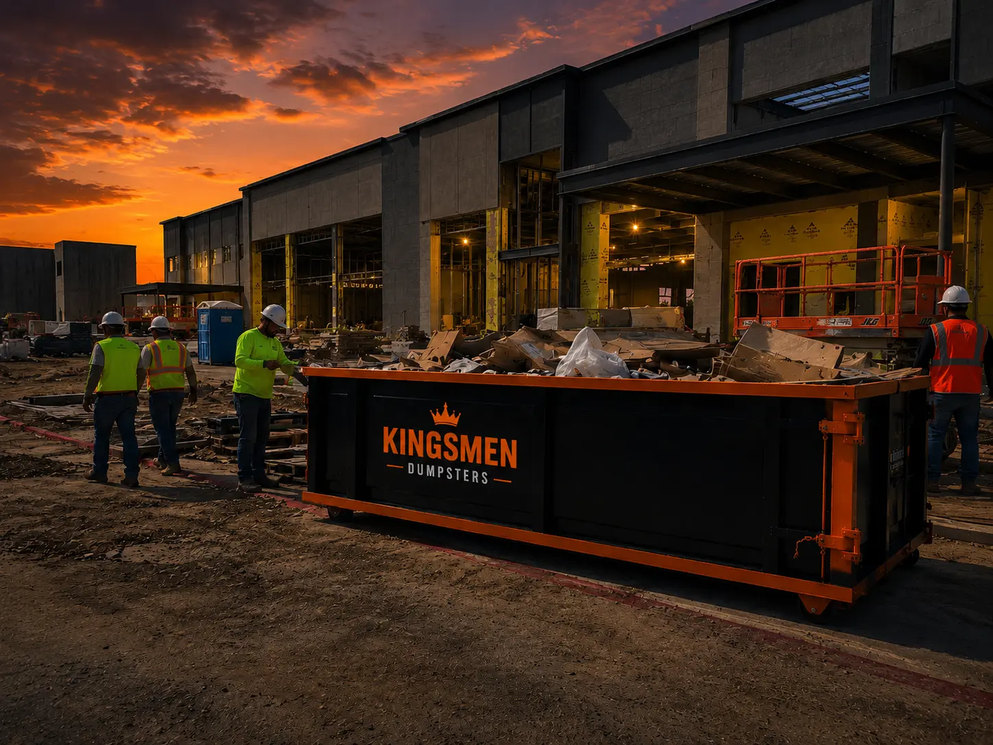 Home 11 Commercial construction site before cleanup in New Braunfels TX