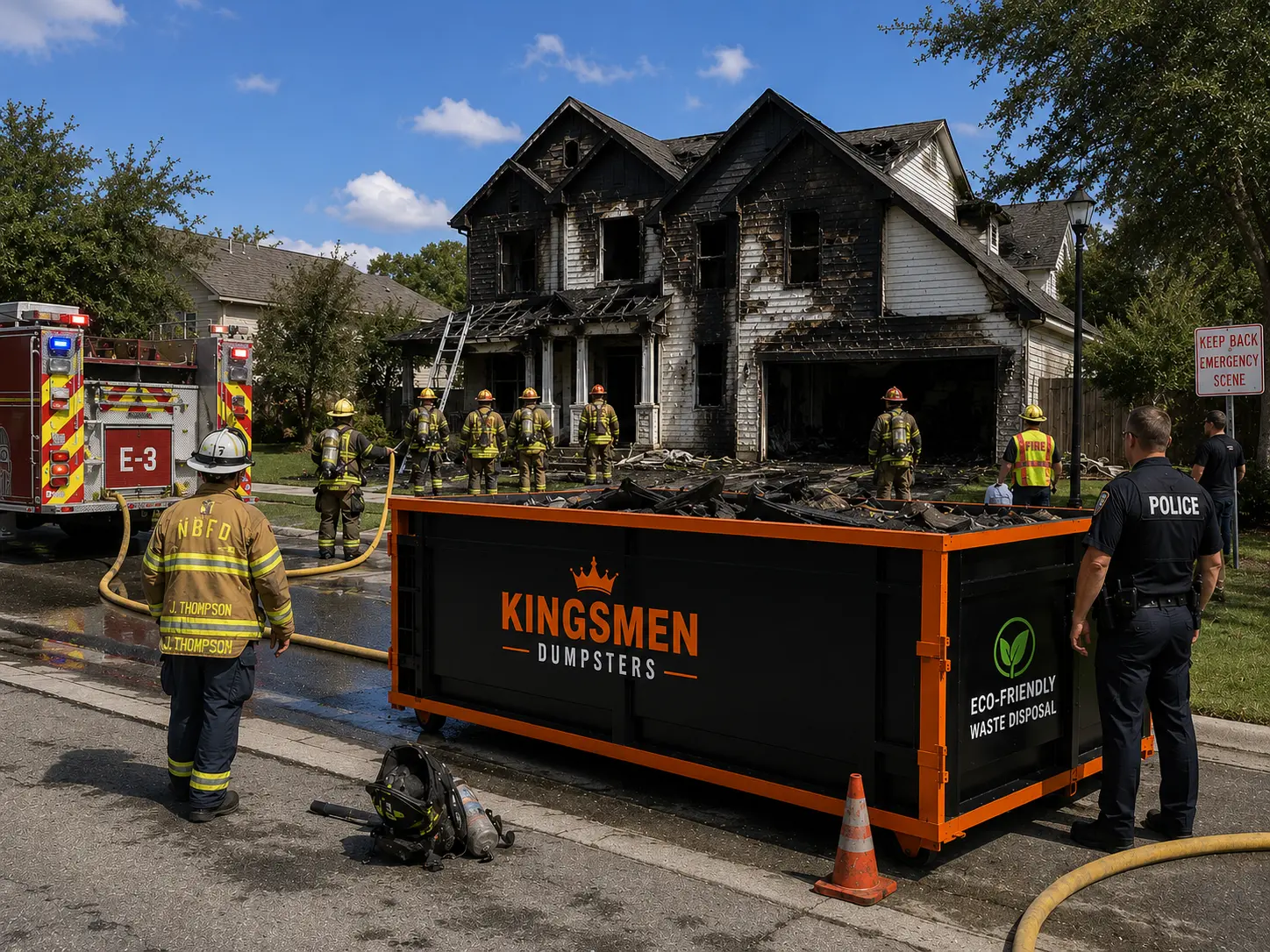 Home 15 Emergency dumpster rental service by Kingsmen Dumpsters in New Braunfels TX