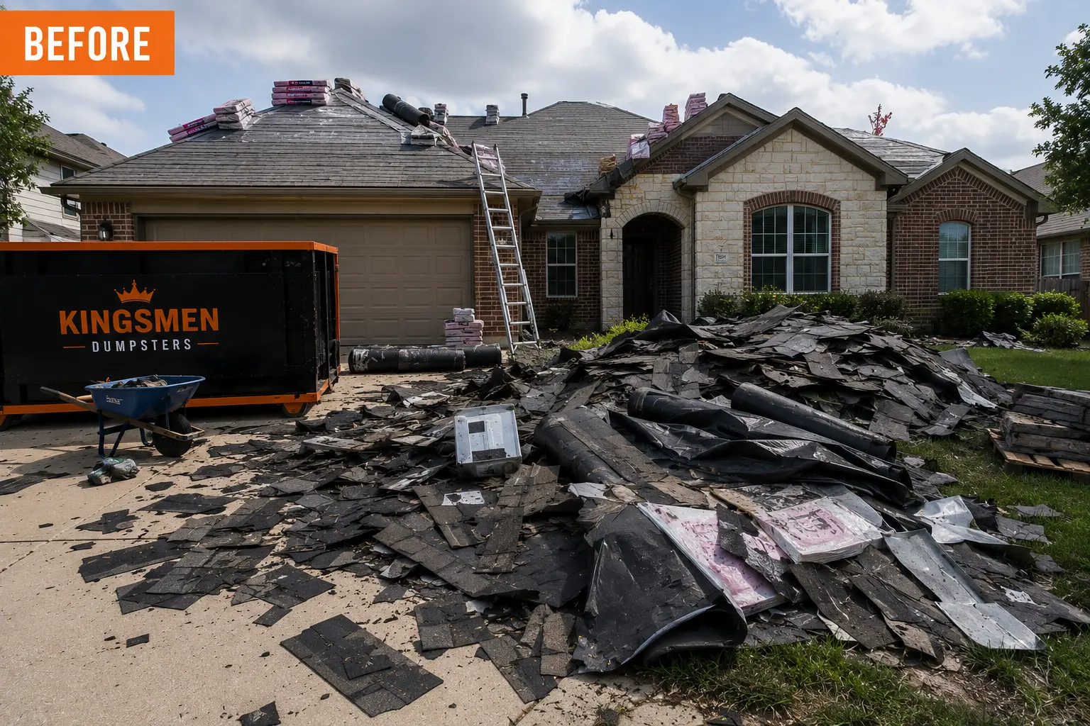 roofing site before result